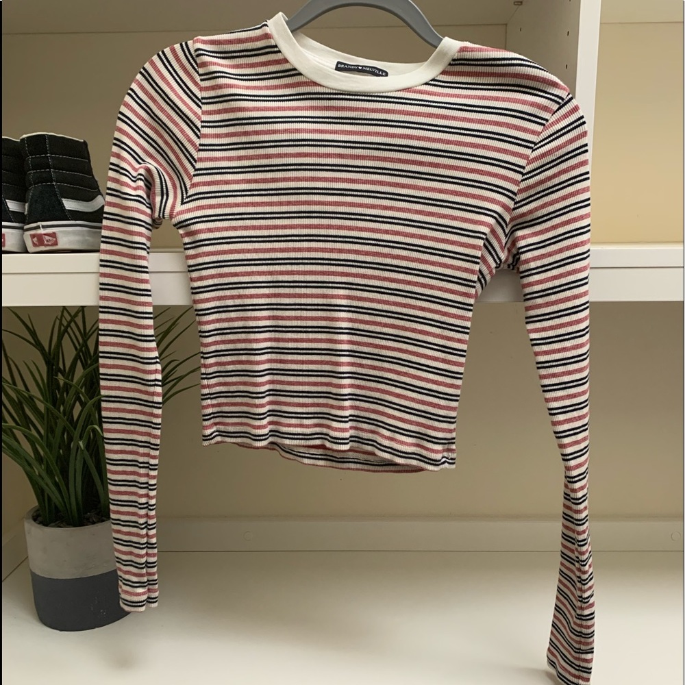 striped brandy melville top!